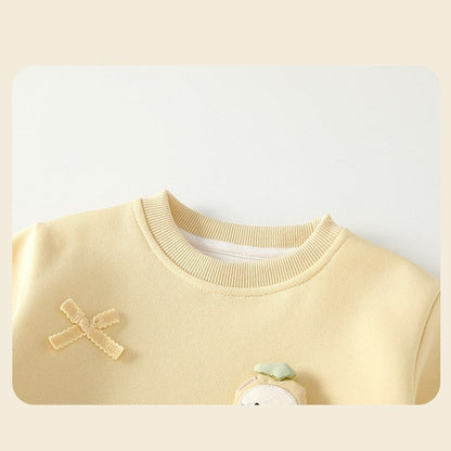 MyKids-USA® Autumn Arrival Baby Girls Long Sleeves Cute Cartoon Tulle Patchwork Dress
