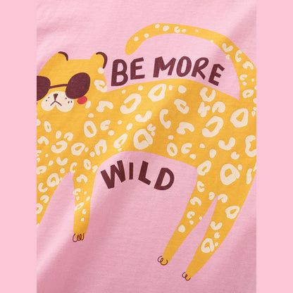 MyKids-USA® Arrival Summer Baby Kids Girls Short Sleeves Animals Cartoon Pattern T-shirt and Striped Shorts Clothing Set