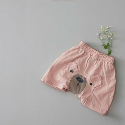 MyKids-USA® Summer Arrival Baby Kids Teddy Bear Cartoon Shorts