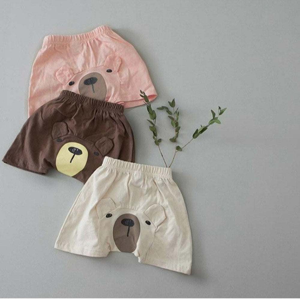 MyKids-USA® Summer Arrival Baby Kids Teddy Bear Cartoon Shorts