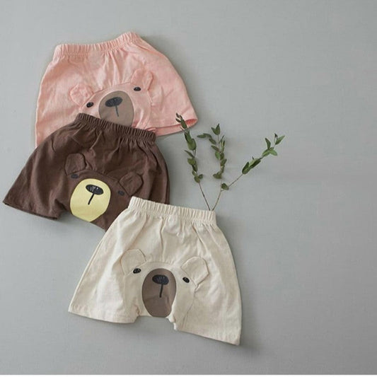 MyKids-USA® Summer Arrival Baby Kids Teddy Bear Cartoon Shorts