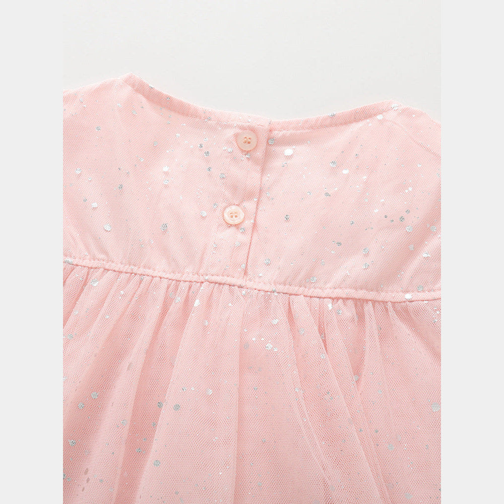 MyKids-USA® Summer Hot Selling Cute Flowers Embroidered Pattern Fly Sleeves Dress for Stylish Girls
