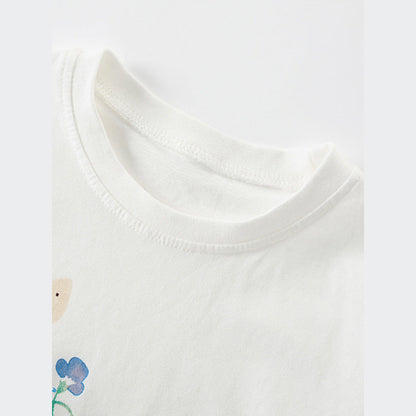 MyKids-USA® Summer Princess Cartoon T-shirt For Girls