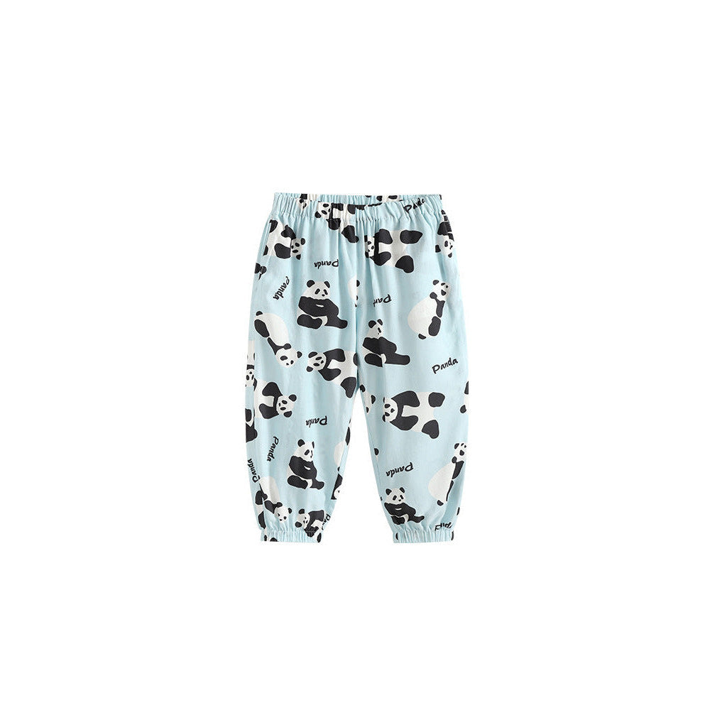 MyKids-USA® Arrival Summer Panda Cartoon Anti-Mosquito Pants for Girls