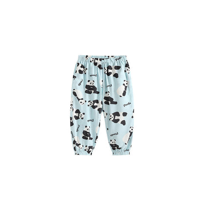 MyKids-USA® Arrival Summer Panda Cartoon Anti-Mosquito Pants for Girls
