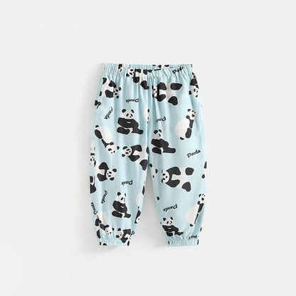 MyKids-USA® Arrival Summer Panda Cartoon Anti-Mosquito Pants for Girls