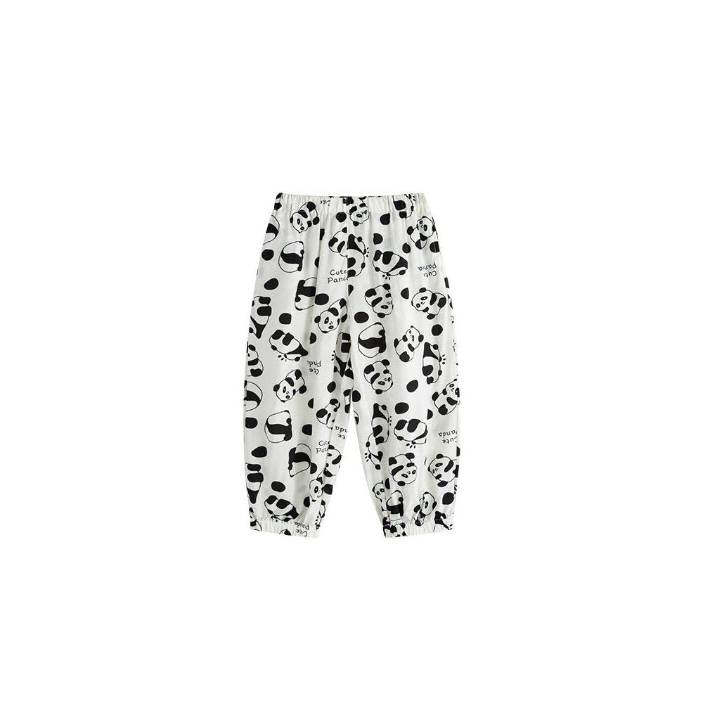 MyKids-USA® Arrival Summer Panda Cartoon Anti-Mosquito Pants for Girls