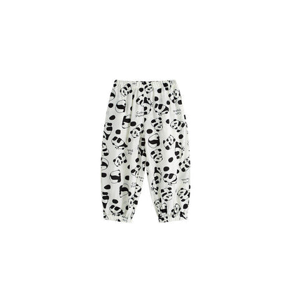 MyKids-USA® Arrival Summer Panda Cartoon Anti-Mosquito Pants for Girls
