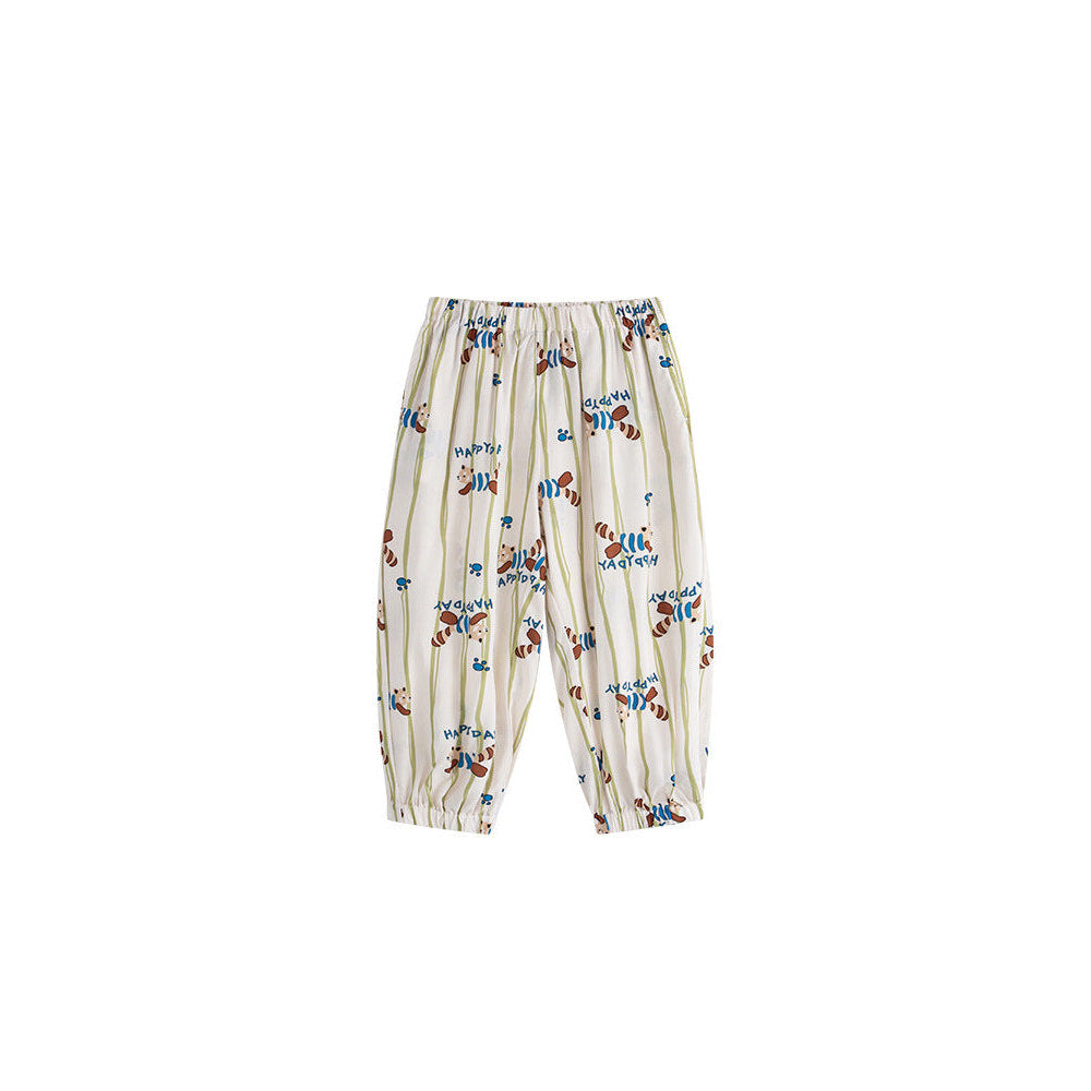 MyKids-USA® Arrival Summer Puppy Cartoon Anti-Mosquito Pants for Girls