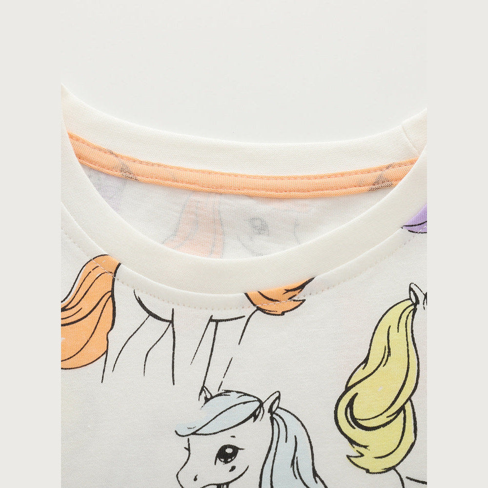 MyKids-USA® Arrival Summer Baby Kids Girls Short Sleeves Animals Cartoon Pattern T-shirt and Shorts Clothing Set