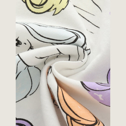 MyKids-USA® Arrival Summer Baby Kids Girls Short Sleeves Animals Cartoon Pattern T-shirt and Shorts Clothing Set