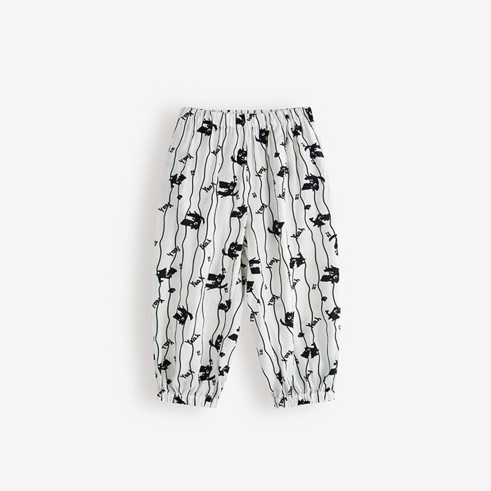 MyKids-USA® Arrival Summer Striped Cartoon Anti-Mosquito Pants for Girls