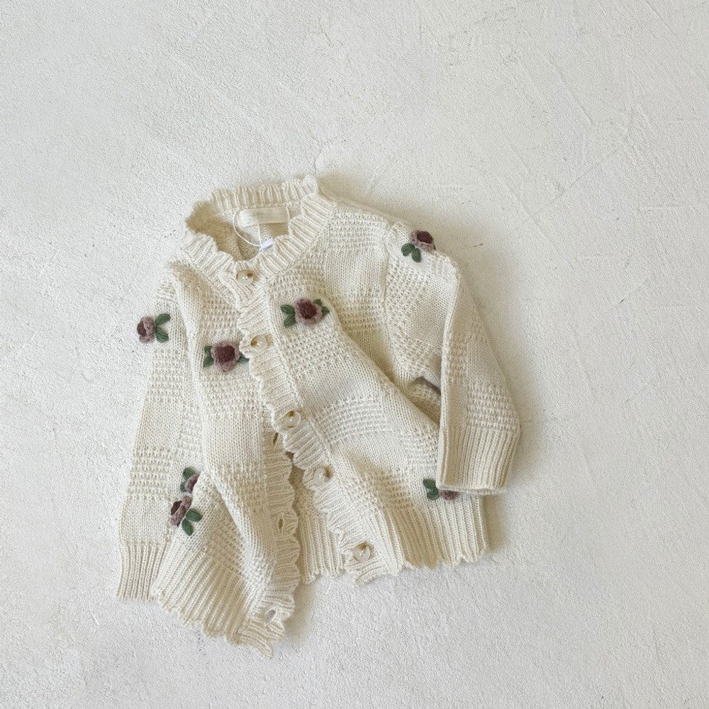 MyKids-USA® Arrival Spring and Autumn Baby Kids Girls Handmade Crochet Knit Cardigan