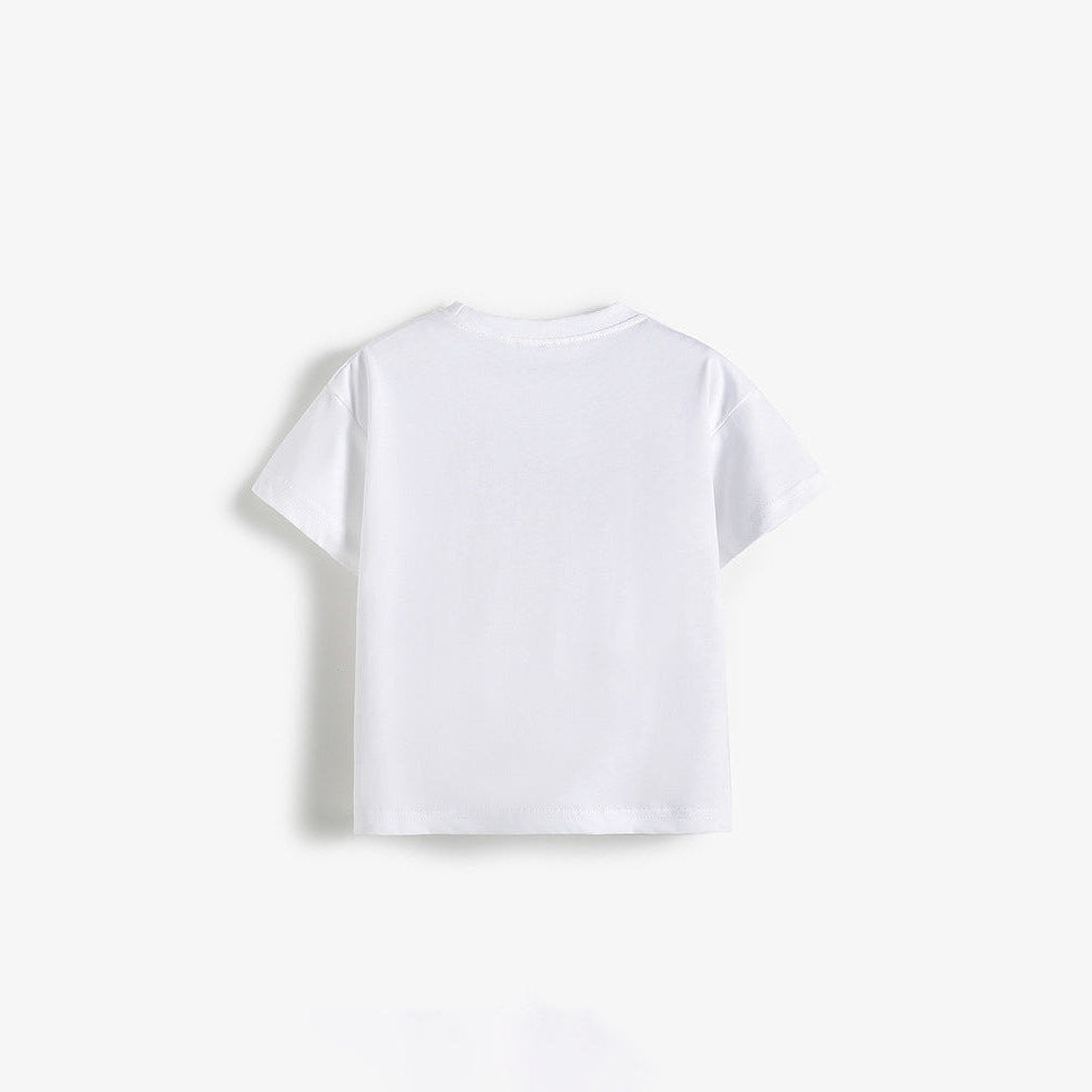 MyKids-USA® Summer Flowers and Letters Pattern T-shirt for Girls