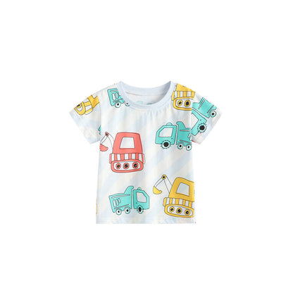 MyKids-USA® Cheap Summer Cartoon Pattern T-shirt for Boys