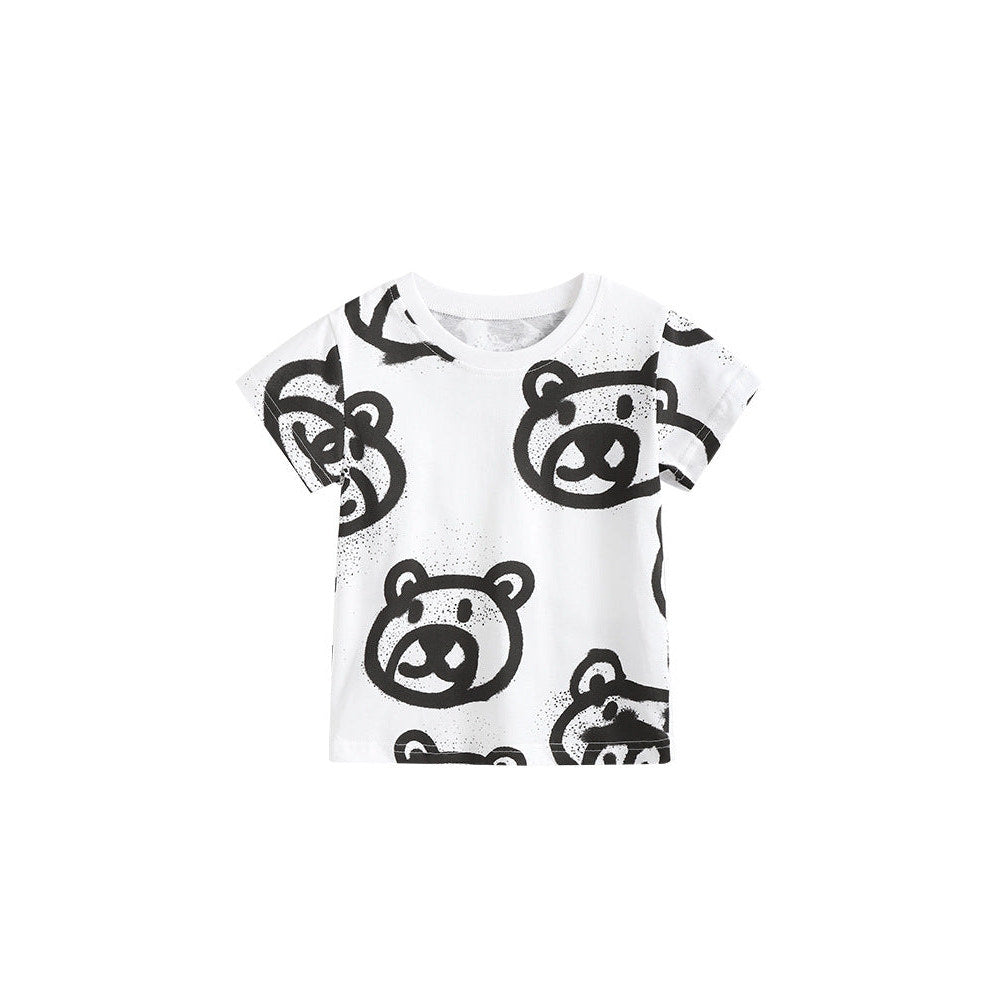 MyKids-USA® Cheap Summer Cartoon Teddy Bears Pattern T-shirt for Boys