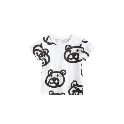 MyKids-USA® Cheap Summer Cartoon Teddy Bears Pattern T-shirt for Boys