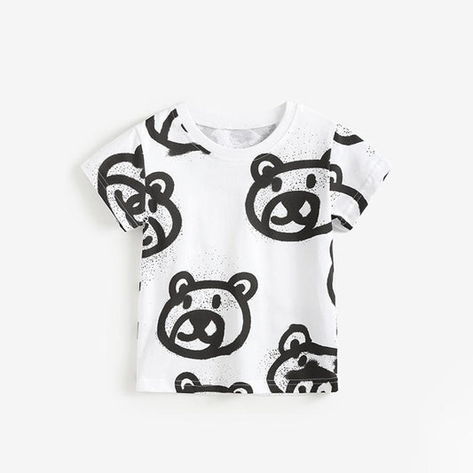 MyKids-USA® Cheap Summer Cartoon Teddy Bears Pattern T-shirt for Boys