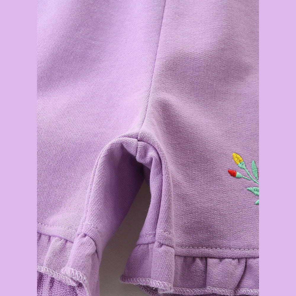 MyKids-USA® Arrival Summer Baby Kids Girls Cartoon Embroidered Shorts