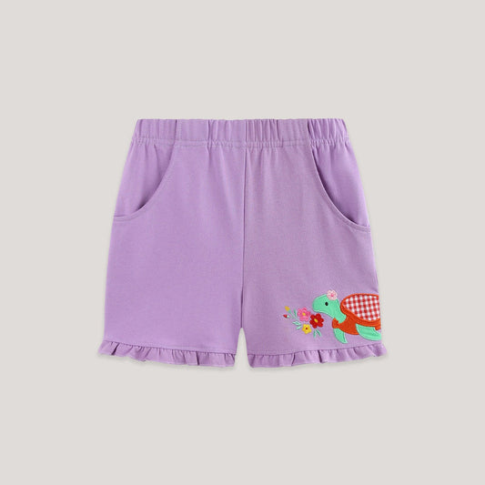 MyKids-USA® Arrival Summer Baby Kids Girls Cartoon Embroidered Shorts