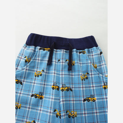 MyKids-USA® Summer Arrival Baby Kids Boys Cotton Color Patchwork Cartoon Pattern Shorts