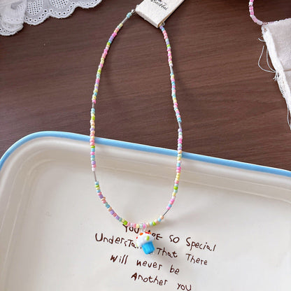 MyKids-USA® Hot Selling Girls Colorful Seed Bead Necklace