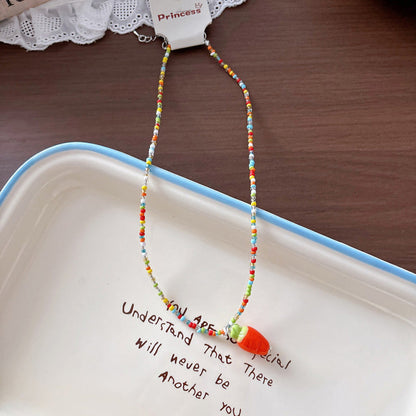 MyKids-USA® Hot Selling Girls Colorful Seed Bead Necklace