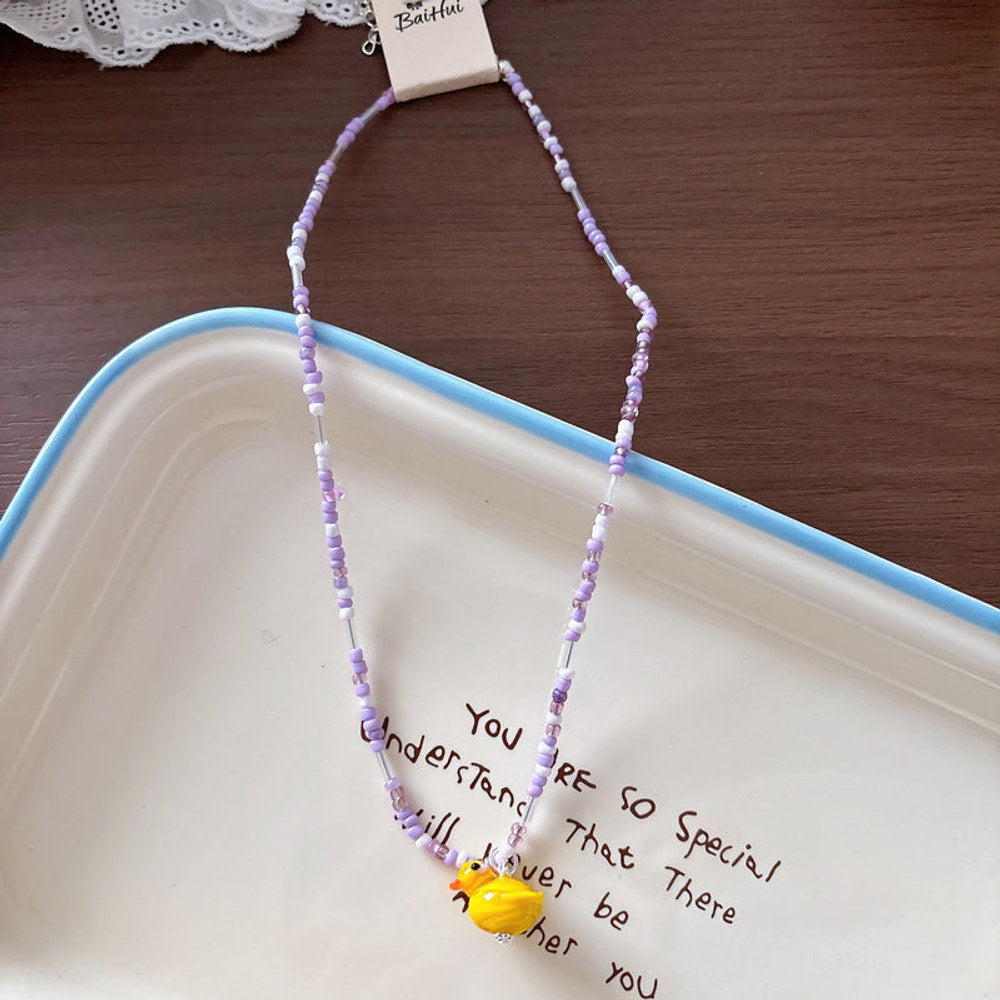MyKids-USA® Hot Selling Girls Colorful Seed Bead Necklace