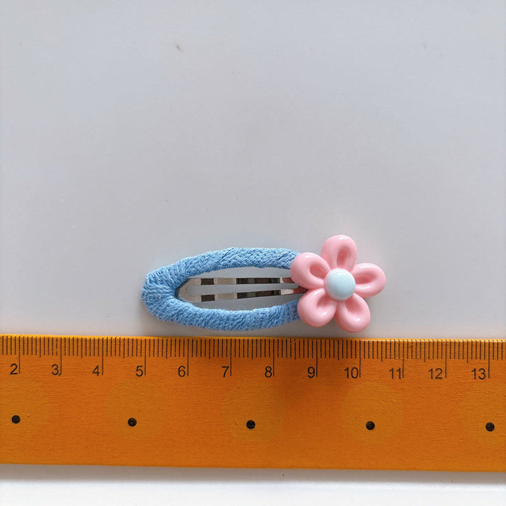 MyKids-USA® Cute Summer Flowers Hair Clips for Girls Set