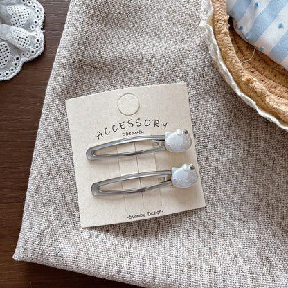 MyKids-USA® Cute Faux Pearl Hair Clips for Girls Set