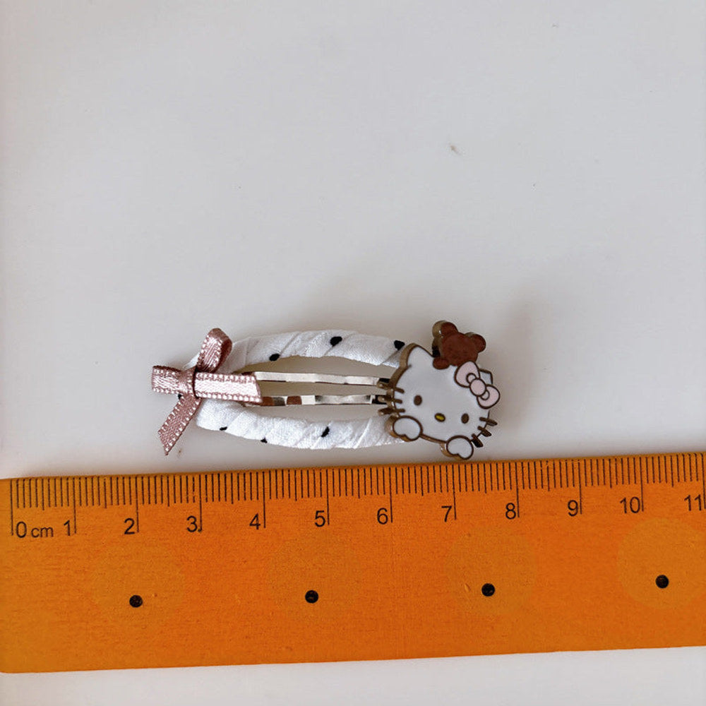 MyKids-USA® Cute Cartoon and Dots Pattern Hair Clips for Girls Set