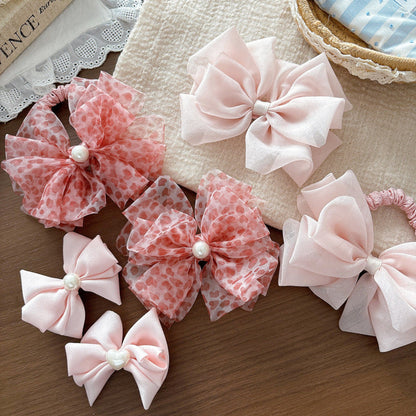 MyKids-USA® Collection of Tulle Decorated Hair Accessories