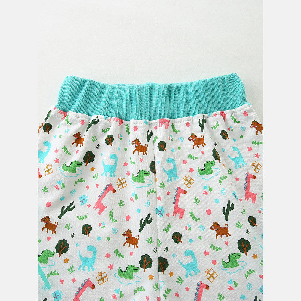 MyKids-USA® Arrival Summer Baby Kids Girls Cartoon Pattern Color Patchwork Shorts