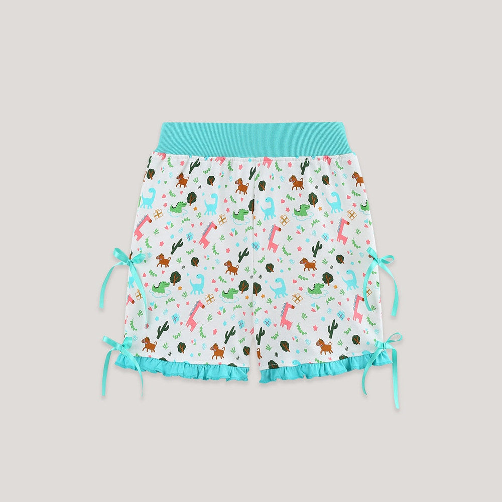 MyKids-USA® Arrival Summer Baby Kids Girls Cartoon Pattern Color Patchwork Shorts