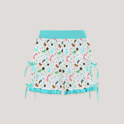 MyKids-USA® Arrival Summer Baby Kids Girls Cartoon Pattern Color Patchwork Shorts