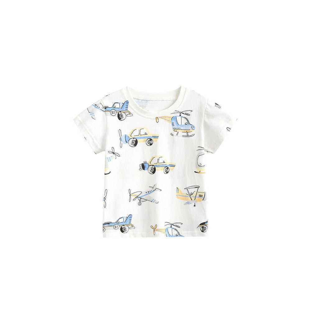 MyKids-USA® Cheap Summer Casual Planes Cartoon Pattern T-shirt for Boys