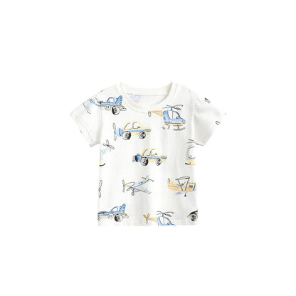 MyKids-USA® Cheap Summer Casual Planes Cartoon Pattern T-shirt for Boys