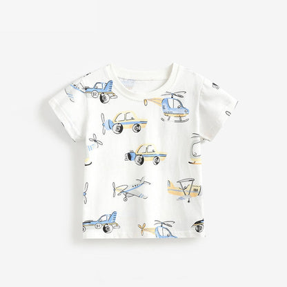 MyKids-USA® Cheap Summer Casual Planes Cartoon Pattern T-shirt for Boys