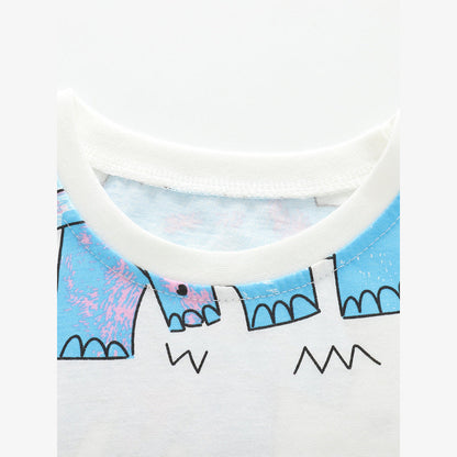 MyKids-USA® Cheap Summer Casual Dinosaurs Cartoon Pattern T-shirt for Boys