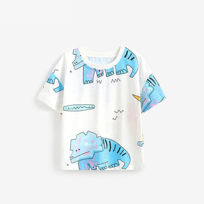 MyKids-USA® Cheap Summer Casual Dinosaurs Cartoon Pattern T-shirt for Boys