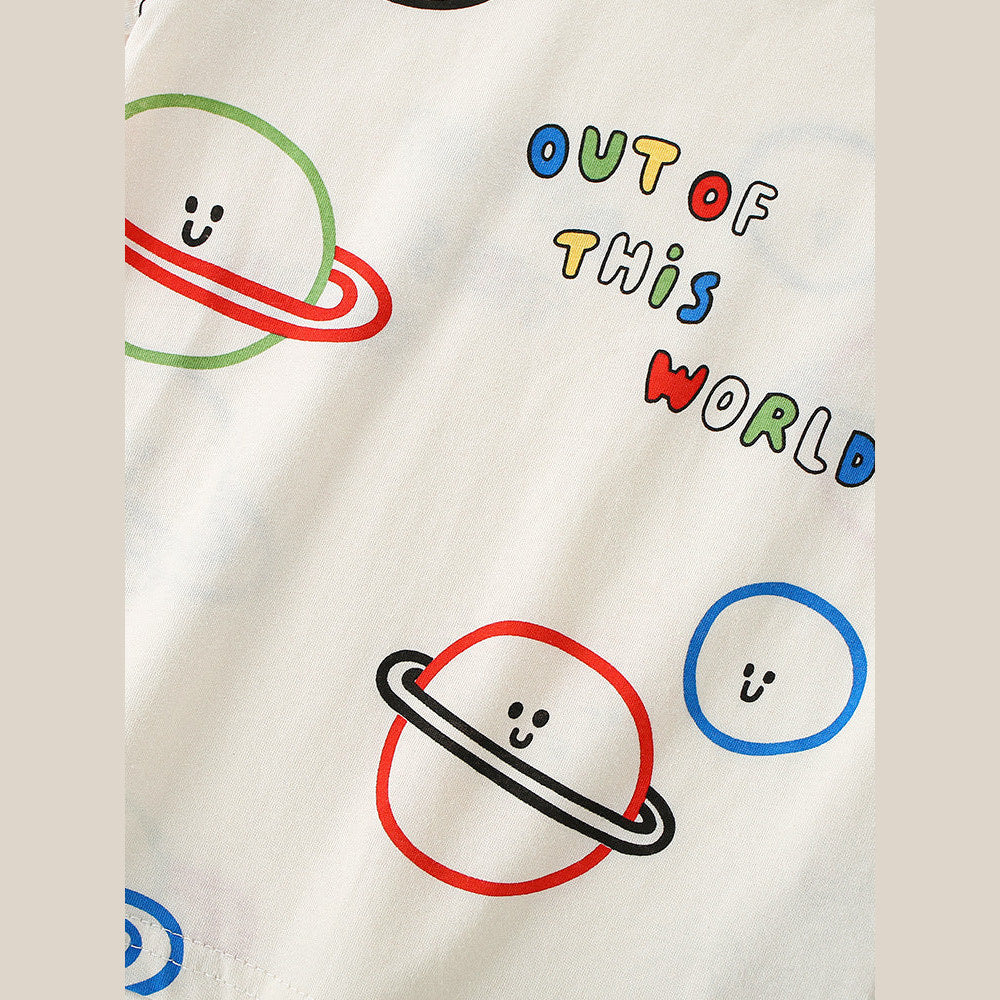 MyKids-USA® Cheap Summer Casual Cartoon and Letters Pattern T-shirt for Boys