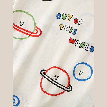 MyKids-USA® Cheap Summer Casual Cartoon and Letters Pattern T-shirt for Boys