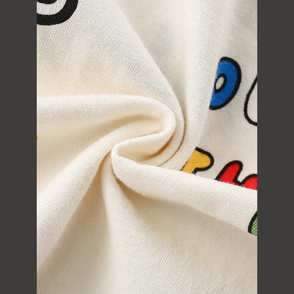 MyKids-USA® Cheap Summer Casual Cartoon and Letters Pattern T-shirt for Boys