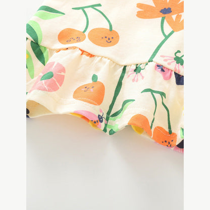MyKids-USA® Summer Yellow Flowers Pattern T-shirt for Girls