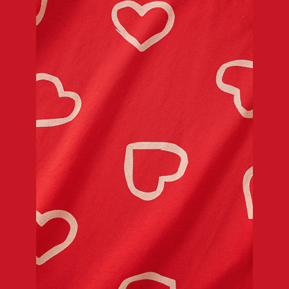 MyKids-USA® Summer Hot Selling Yellow Hearts Pattern T-shirt for Girls