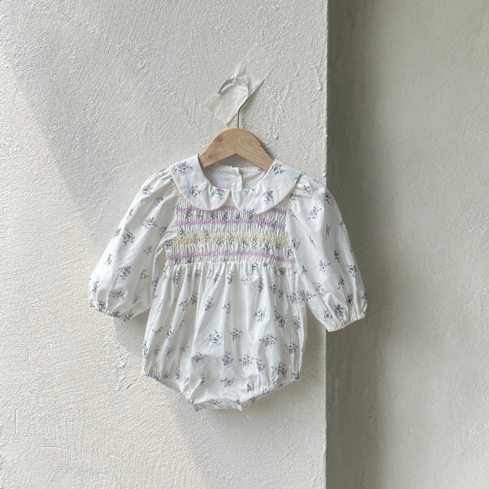 MyKids-USA® Autumn Floral Pattern Baby Kids Girls Princess Long Sleeves Bodysuit