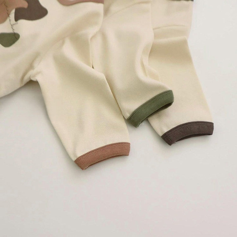 MyKids-USA® Spring and Autumn Baby Kids Unisex Long Sleeves Color Patchwork Sweatshirt and Plain Pants Clothing Set