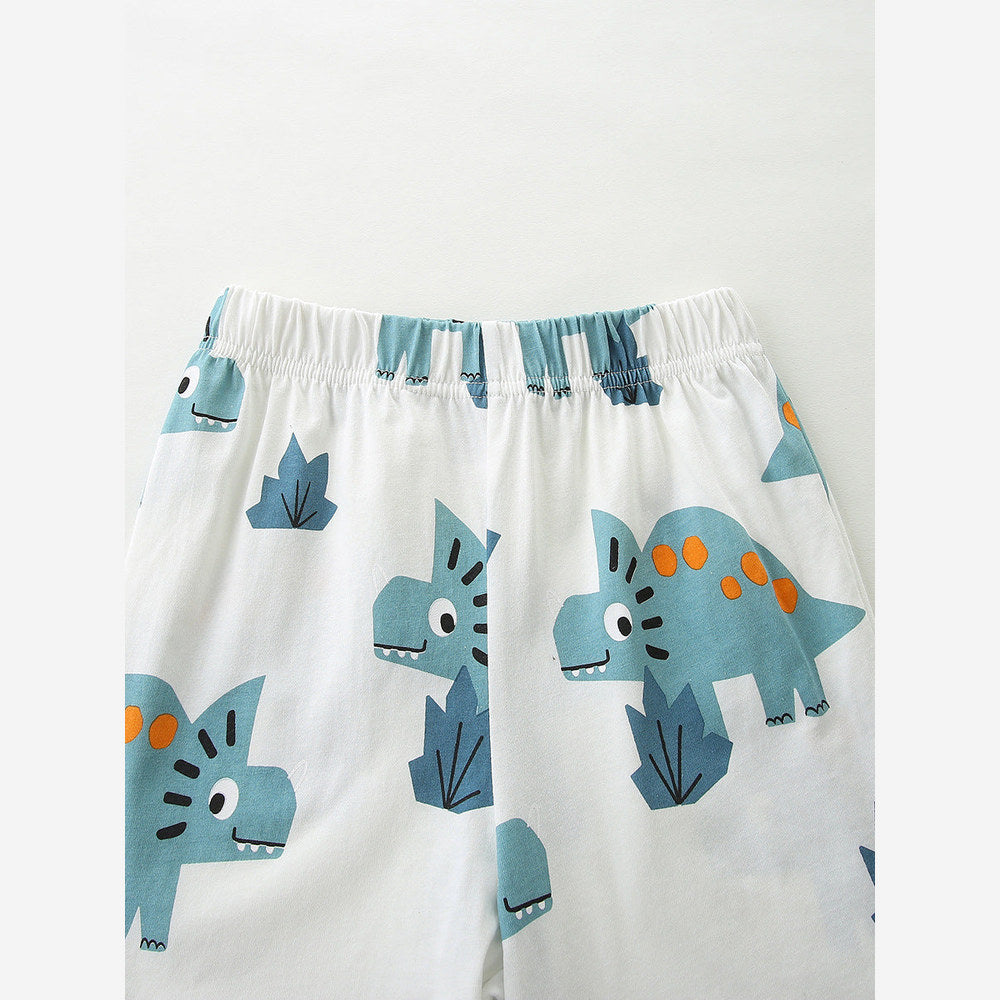 MyKids-USA® Arrival Summer Baby Kids Boys Short Sleeves Cartoon Pattern T-shirt and Shorts Clothing Set