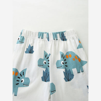 MyKids-USA® Arrival Summer Baby Kids Boys Short Sleeves Cartoon Pattern T-shirt and Shorts Clothing Set