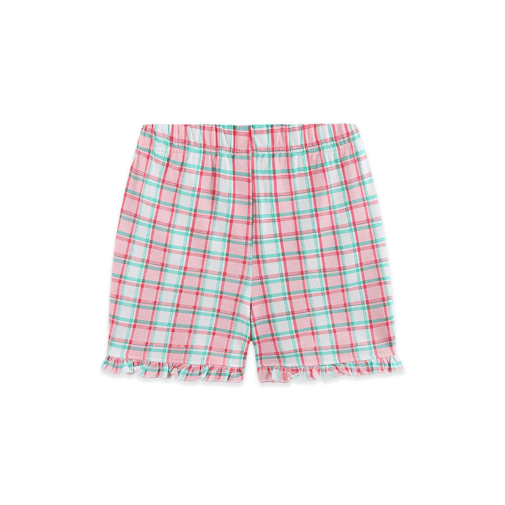 MyKids-USA® Arrival Summer Baby Kids Girls Cartoon and Plaid Pattern Shorts